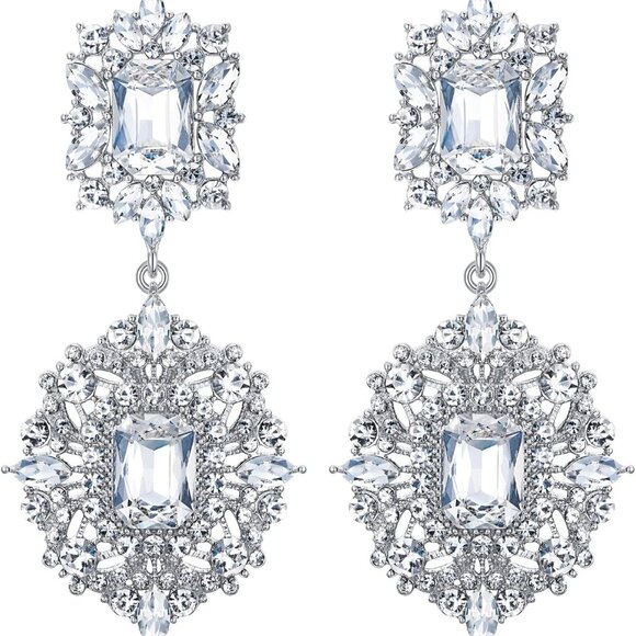 Jewelry - Women's Rhinestone Crystal Wedding Art Deco Vintage Style Gatsby Chandelier Dang